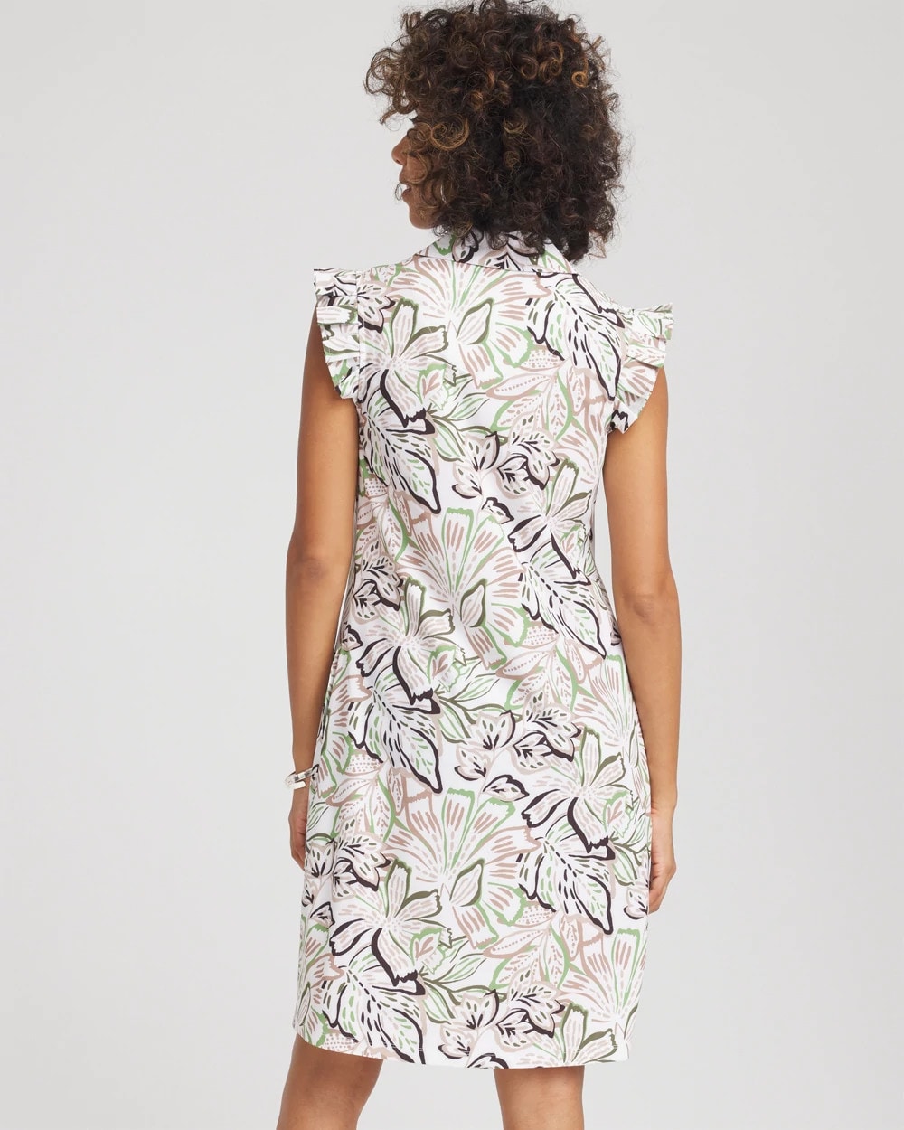 Chico's Collections Zenergy® UPF Knit Floral Polo Dress