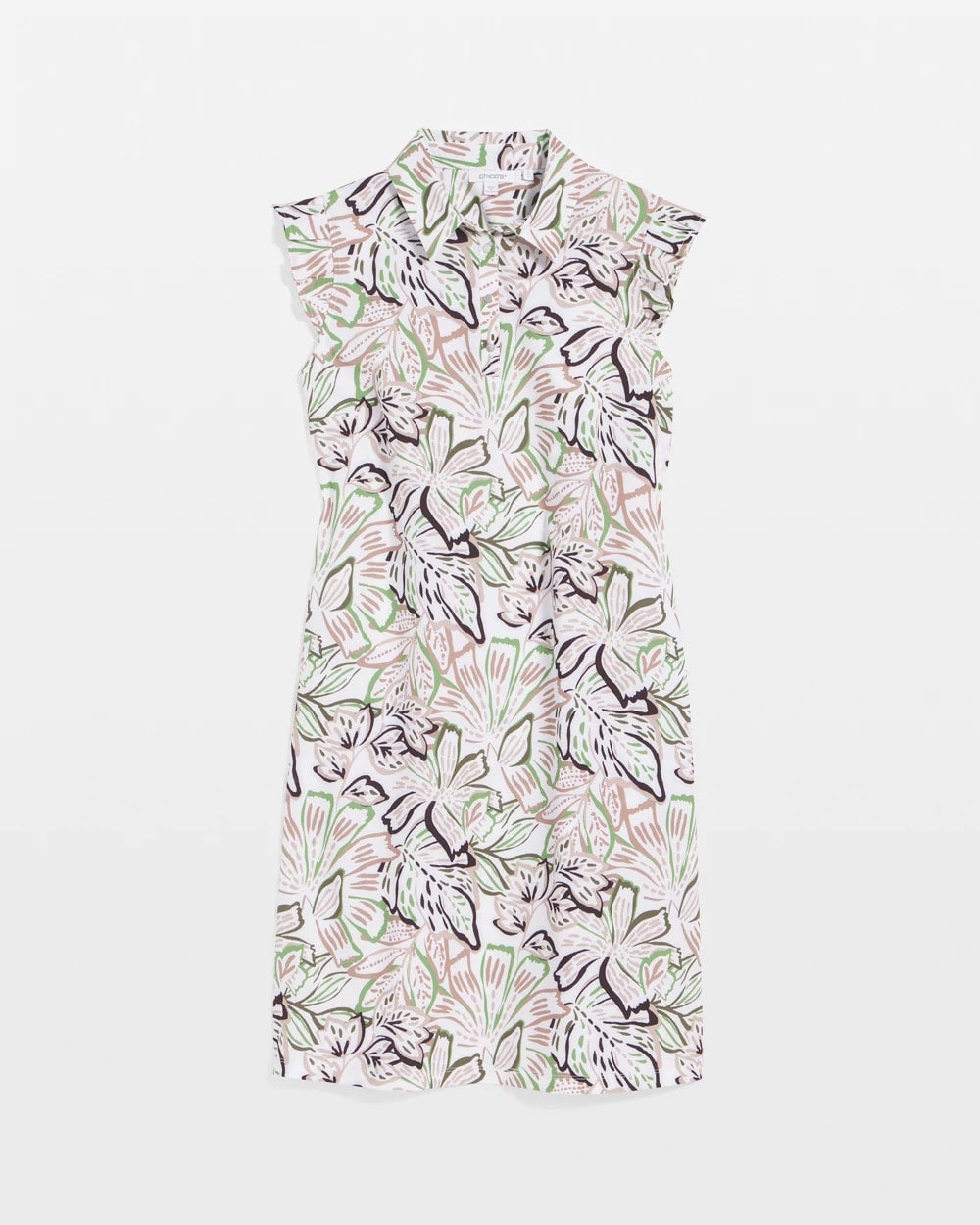 Chico's Collections Zenergy® UPF Knit Floral Polo Dress
