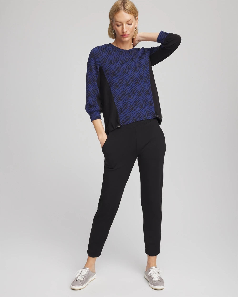 Chico's Collections Zenergy® Jacquard Bungee Top
