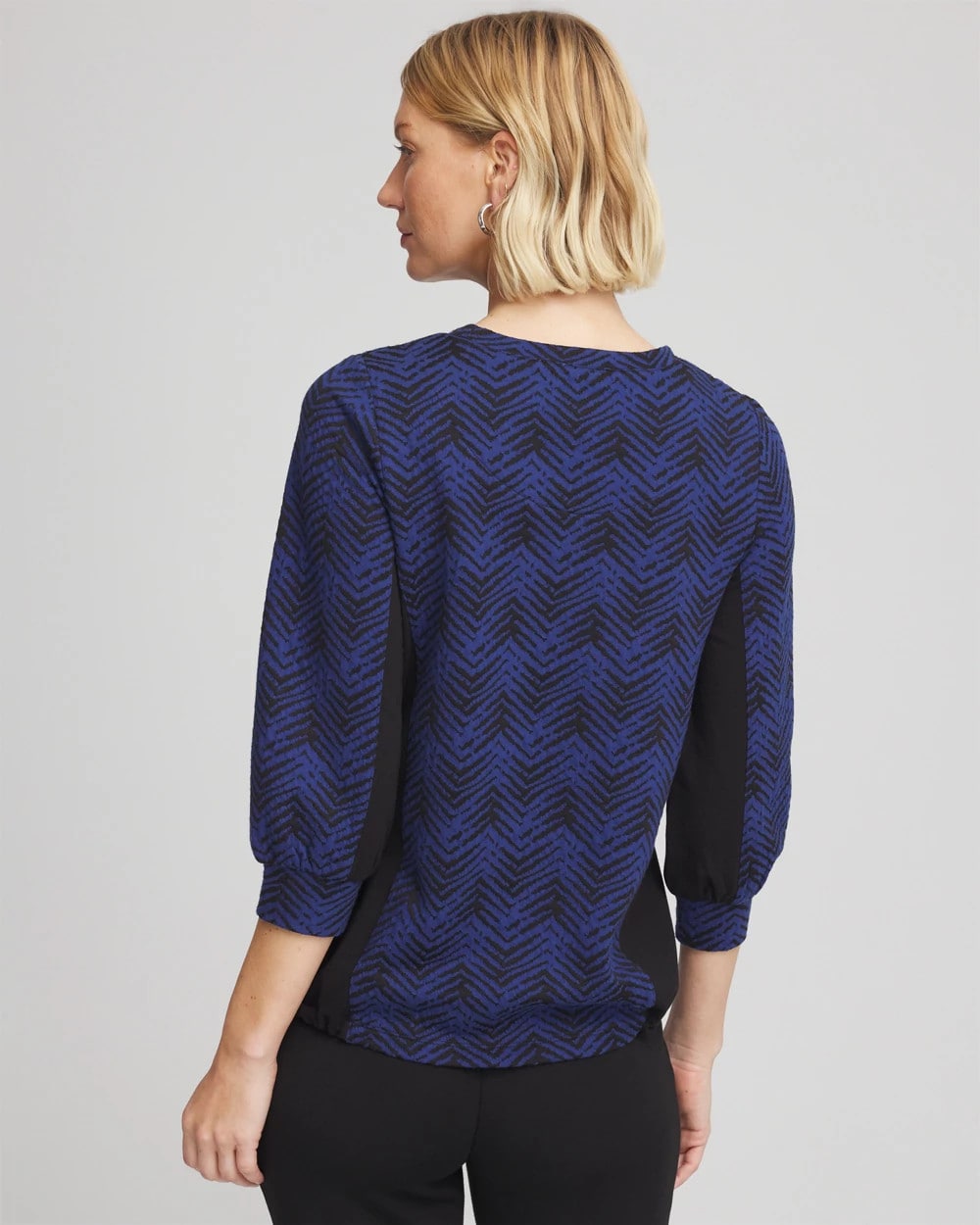 Chico's Collections Zenergy® Jacquard Bungee Top