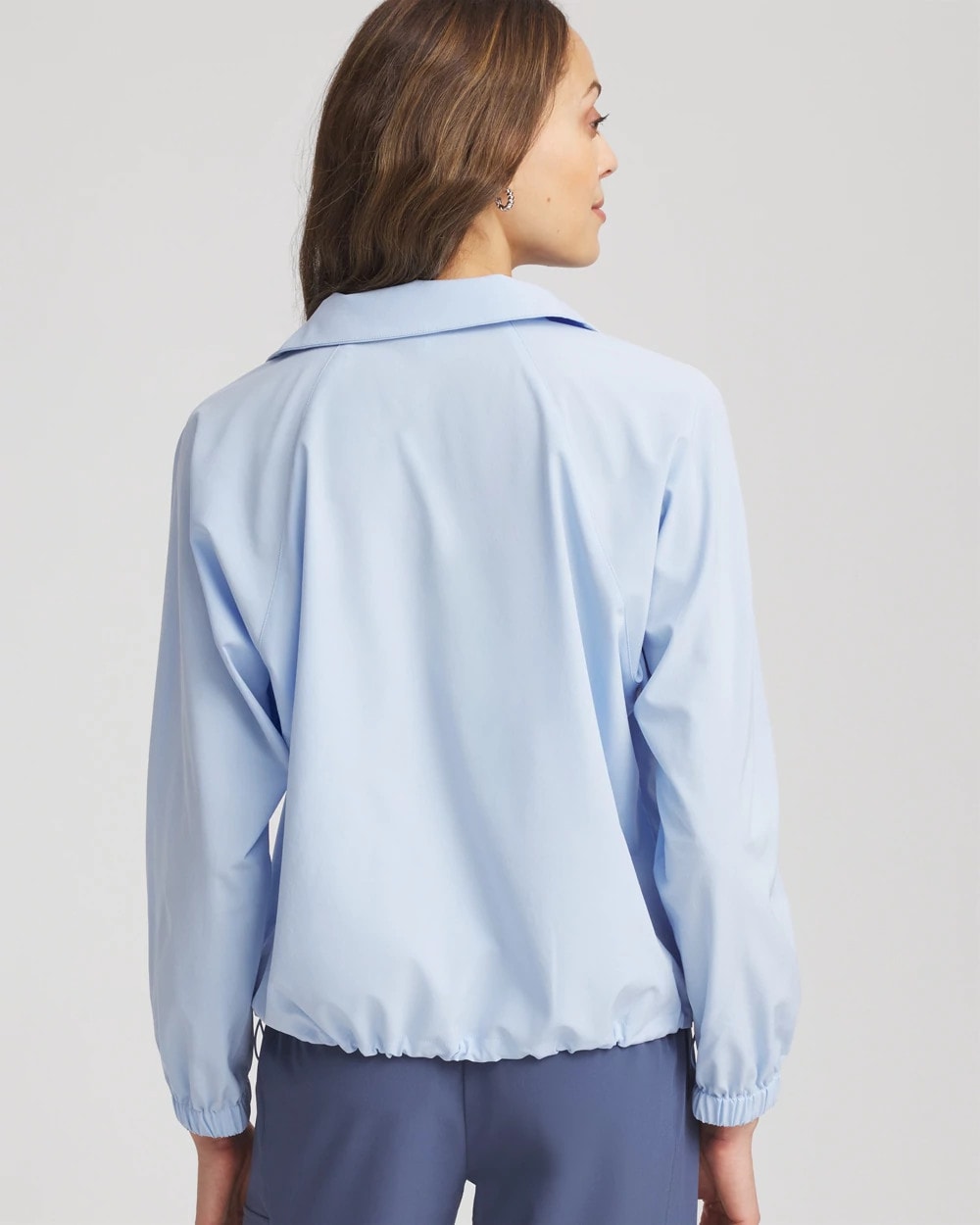 Chico's Collections Zenergy® UPF Half-Zip Mockneck Top