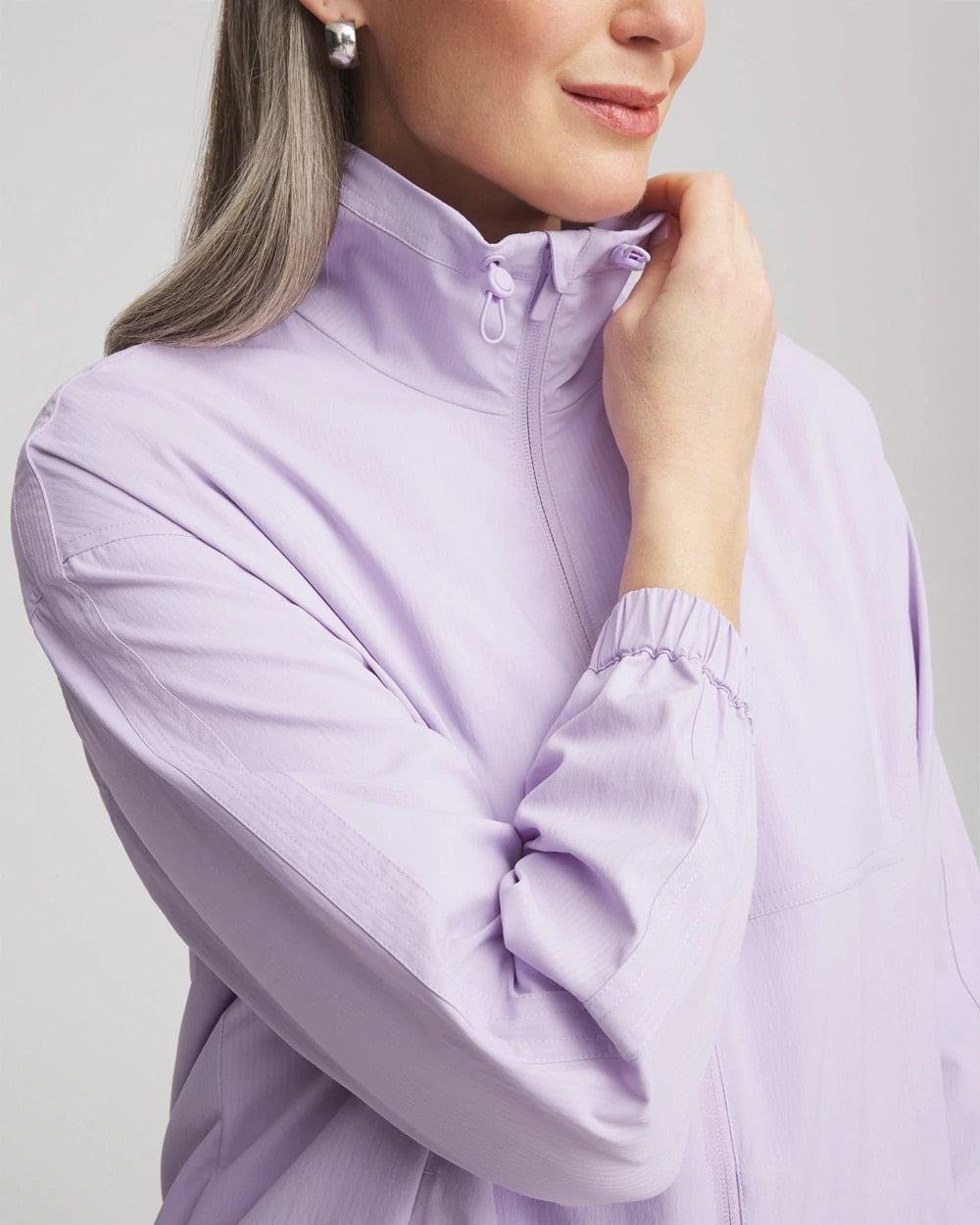 Chico's Collections Zenergy® UPF Striped Jacket