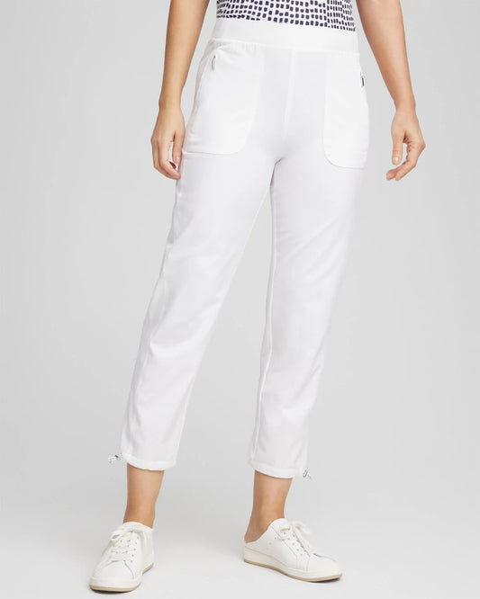 Chico's Collections Zenergy® UPF Bungee Neema Cropped Pants