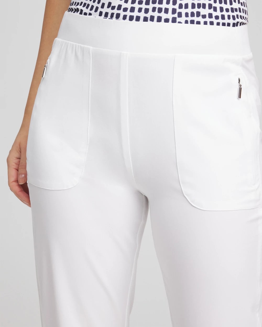 Chico's Collections Zenergy® UPF Bungee Neema Cropped Pants