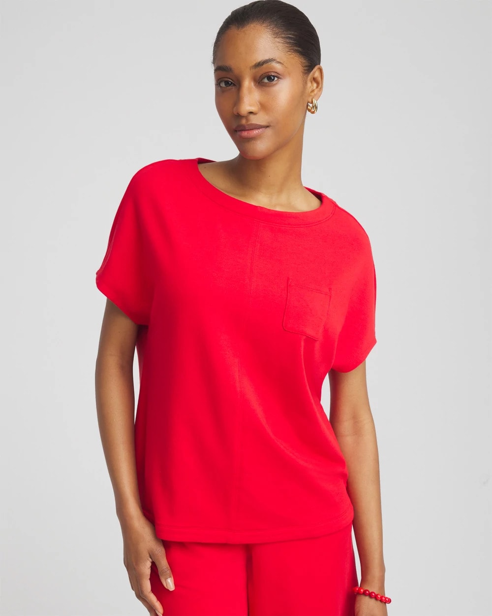 Chico's Collections Zenergy® French Terry Pocket Shirt