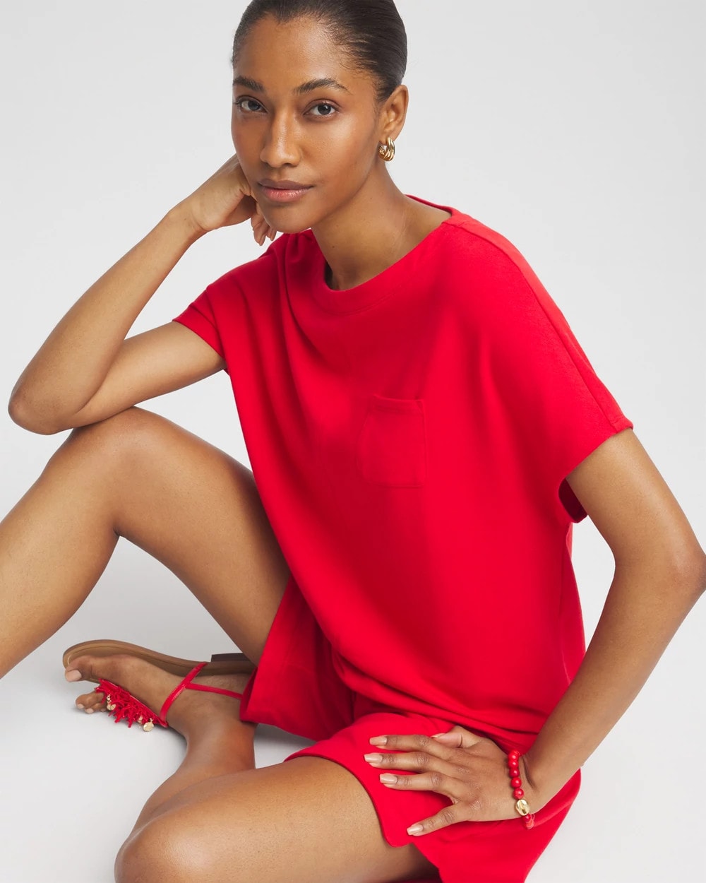 Chico's Collections Zenergy® French Terry Pocket Shirt