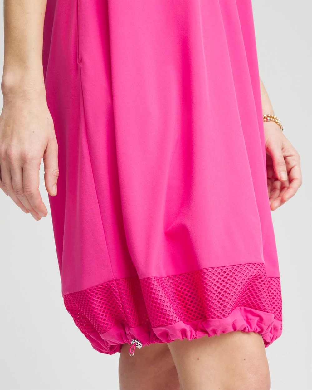Chico's Collections Zenergy® UPF Mesh-Trim Bungee Dress