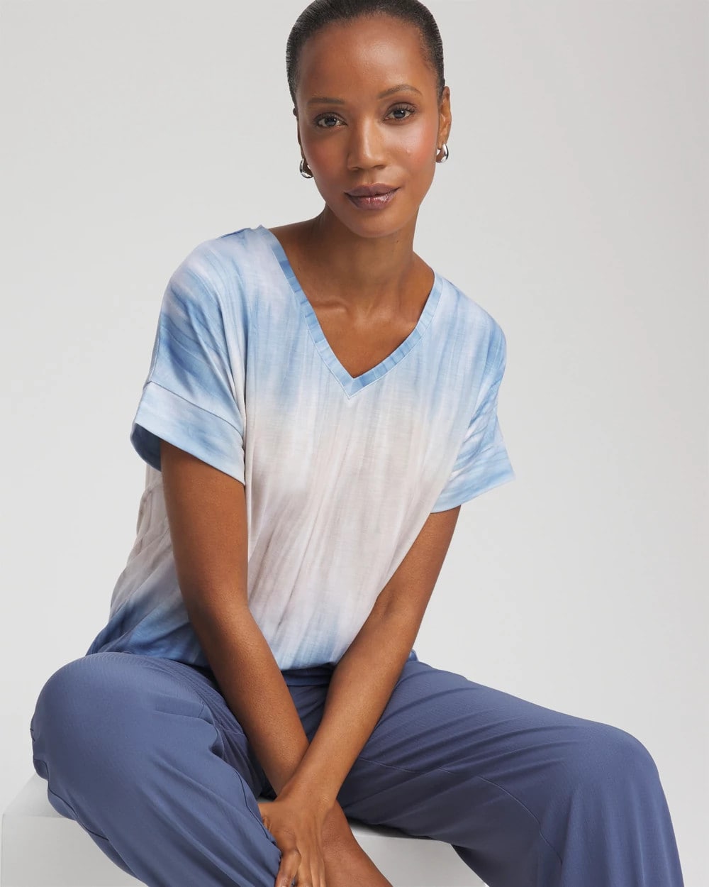 Chico's Collections Zenergy® Slub Short-Sleeve Tee
