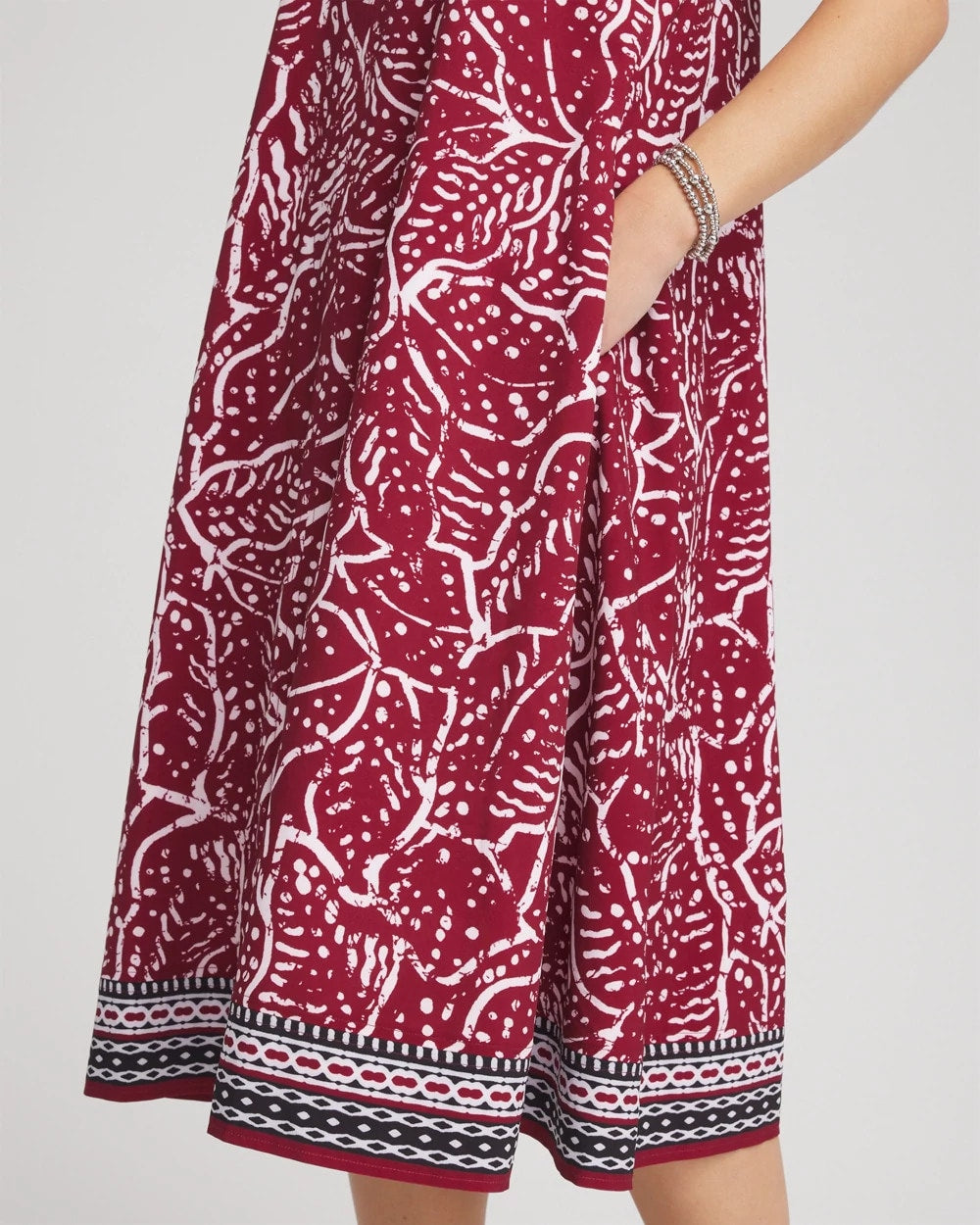 Chico's Collections Zenergy® UPF Printed Midi Sports Dress