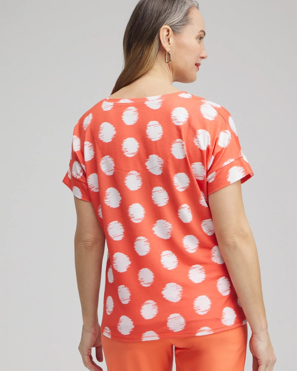 Chico's Collections Zenergy® Dots Drop Shoulder Tee
