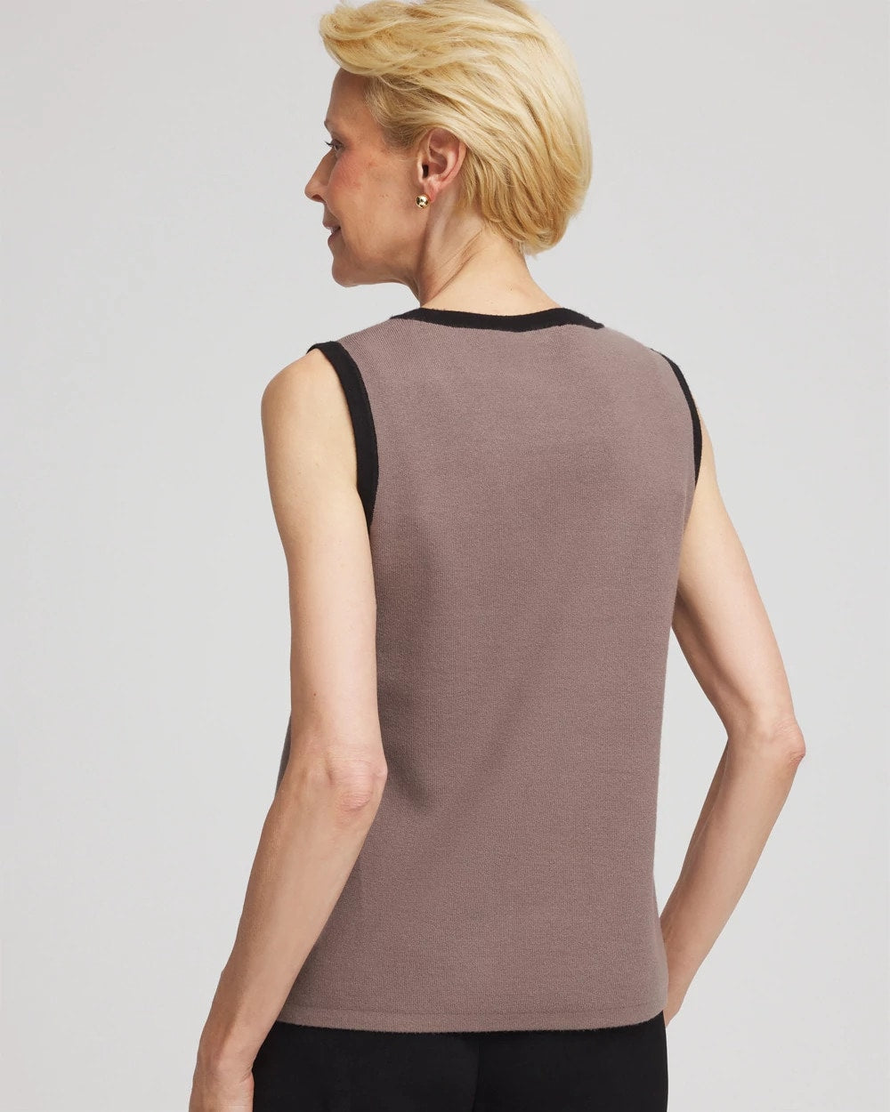 Chico's Collections Travelers™ Tipped Sweater Tank