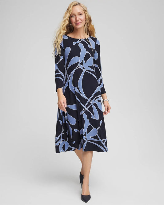 Chico's Collections Travelers™ Abstract Midi Dress