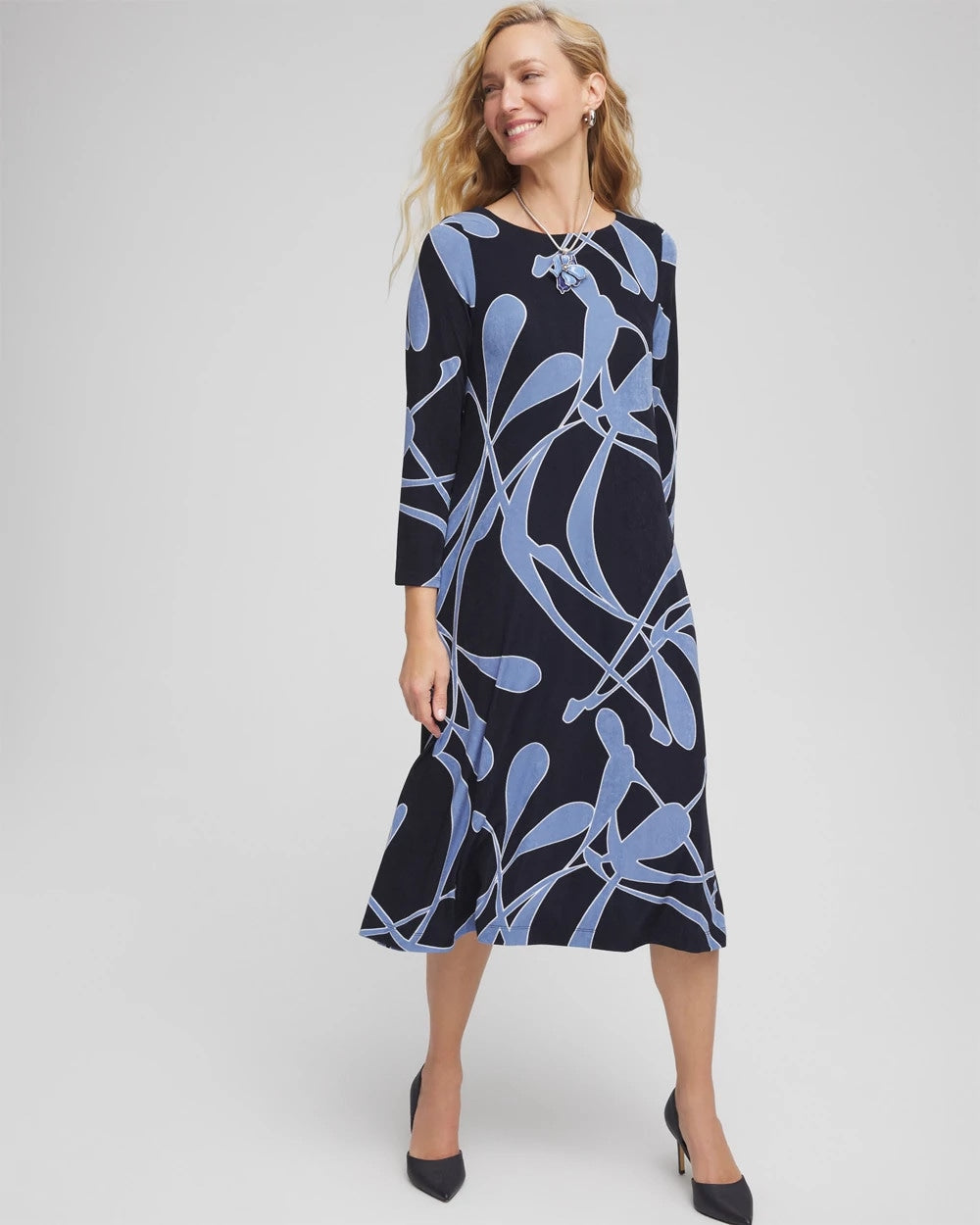 Chico's Collections Travelers™ Abstract Midi Dress