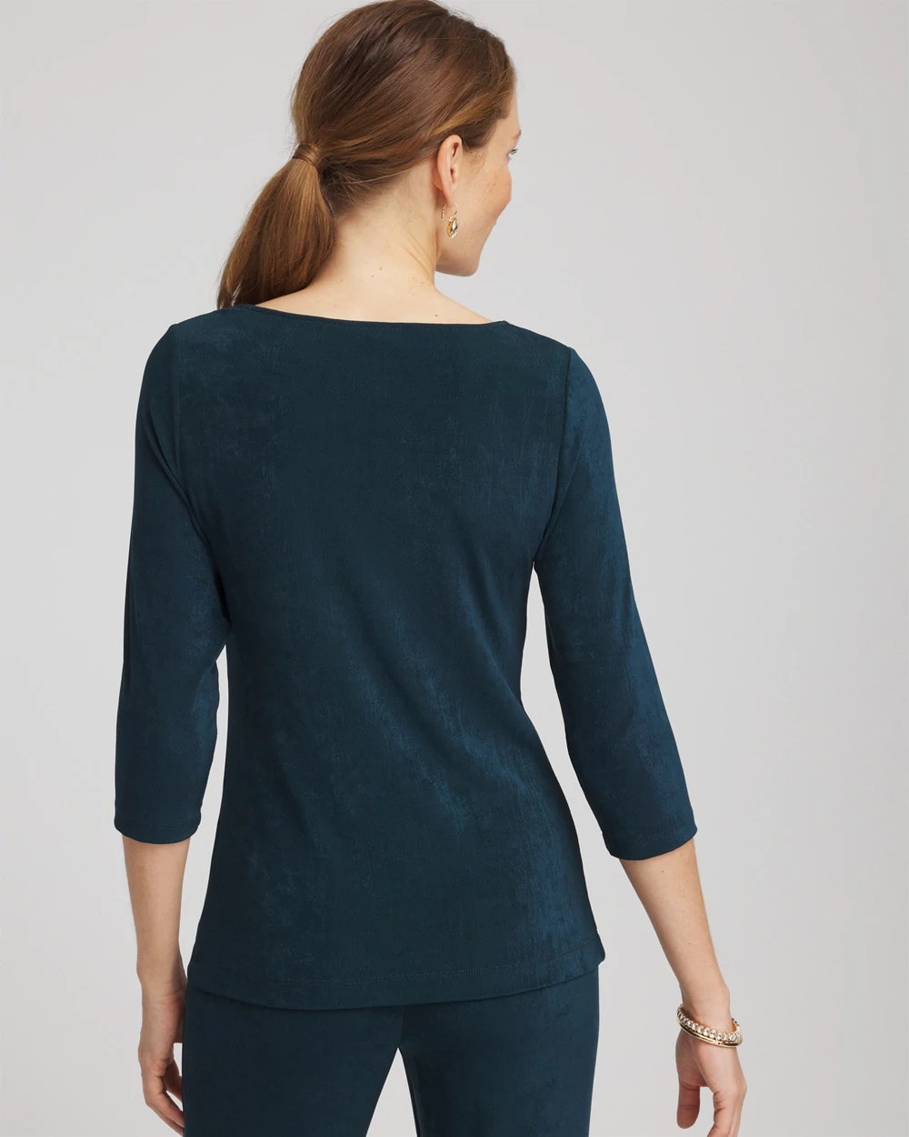 Chico's Collections Travelers™ Asymmetrical 3/4 Sleeve Top
