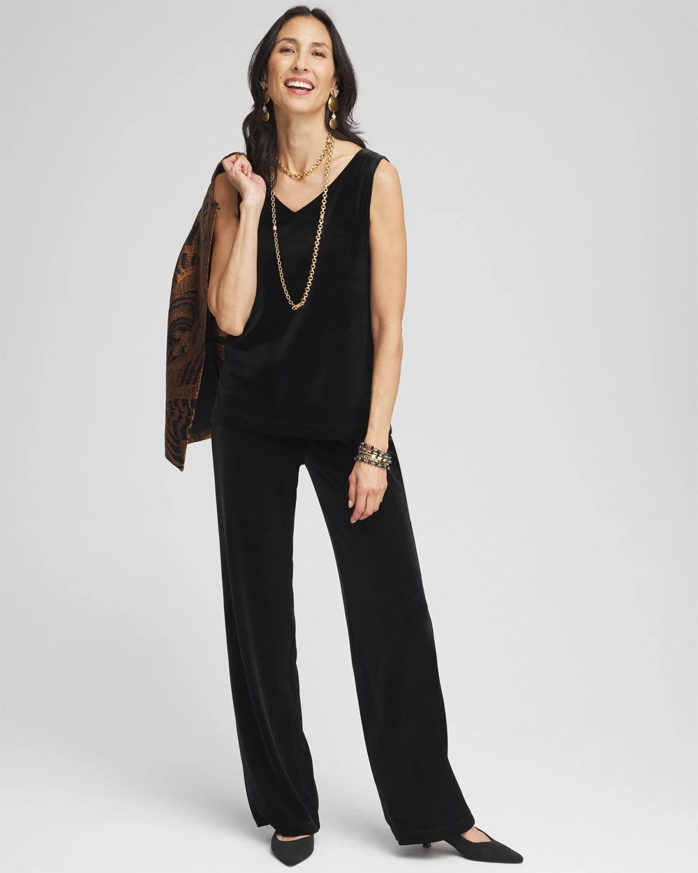 Chico's Collections Travelers™ Velvet No Tummy Pants
