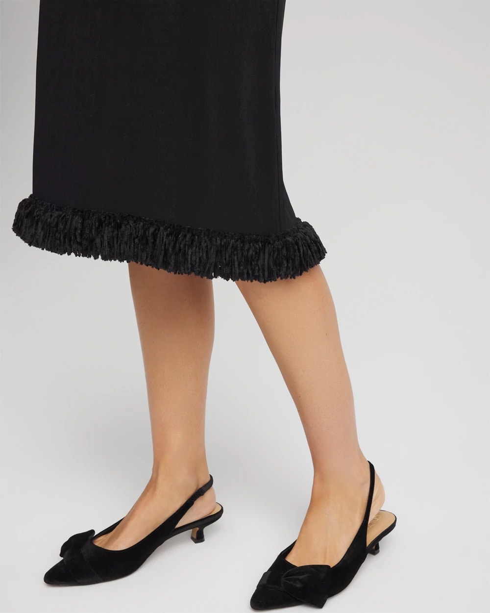 Chico's Collections Travelers™ Fringe Hem Tank Dress