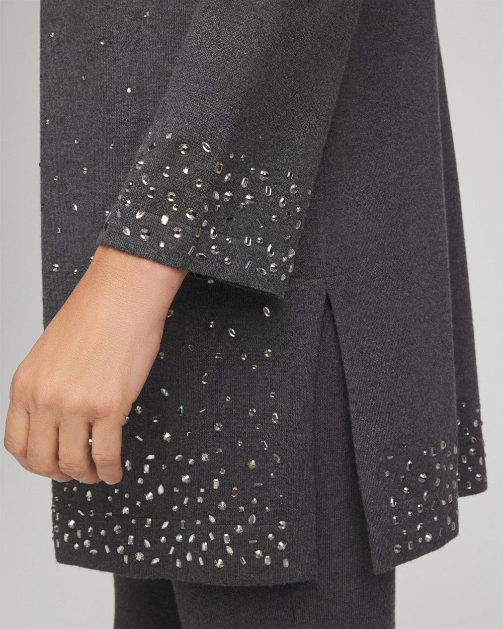 Chico's Collections Travelers™ Rhinestone Cardigan