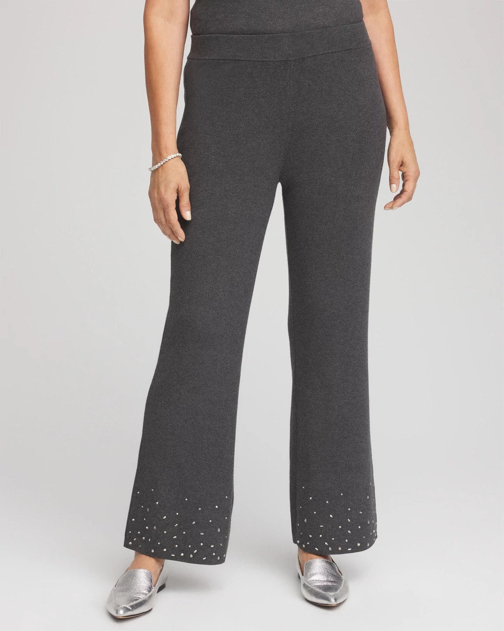 Chico's Collections Travelers™ Embellished Straight-Leg Pants