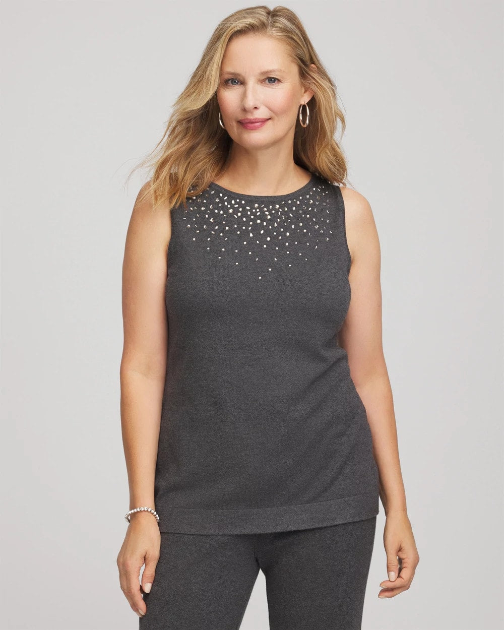 Chico's Collections Travelers™ Rhinestone Tank