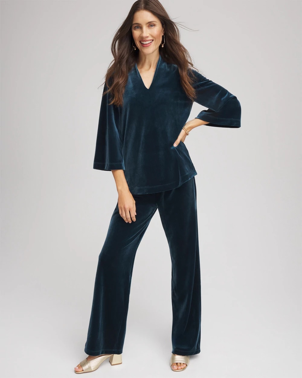 Chico's Collections Travelers™ Velvet No Tummy Pants