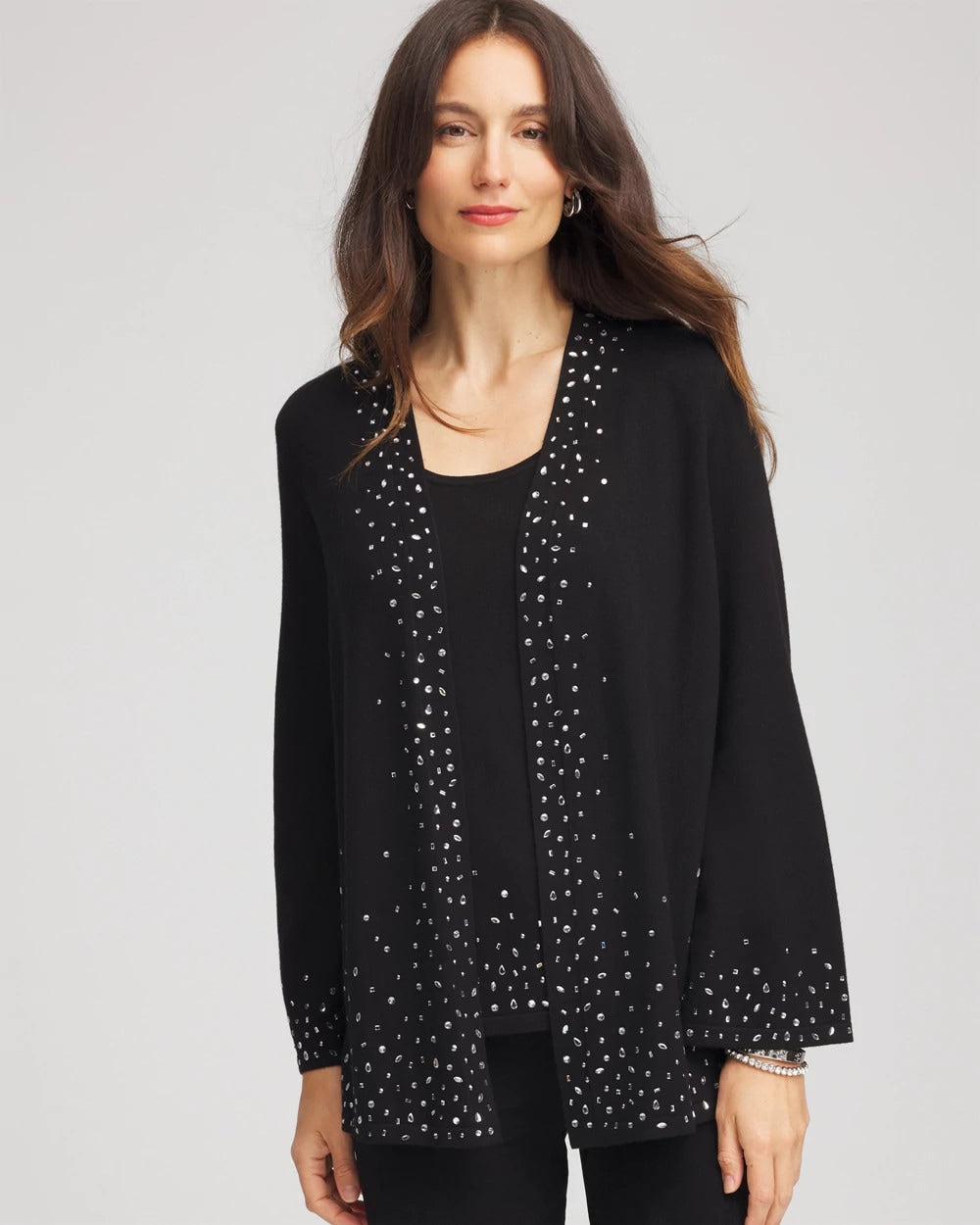 Chico's Collections Travelers™ Embellished Cardigan