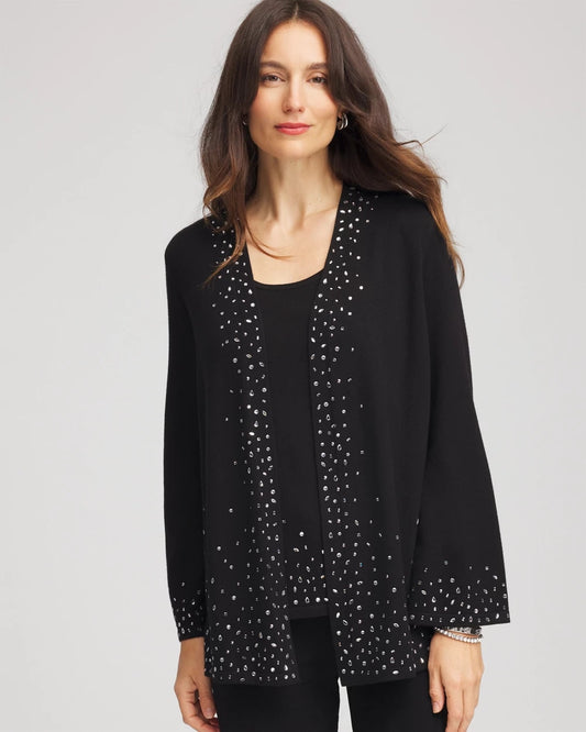 Chico's Collections Travelers™ Embellished Cardigan