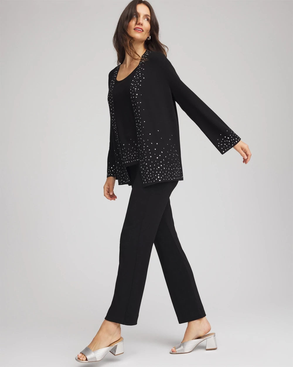 Chico's Collections Travelers™ Embellished Cardigan