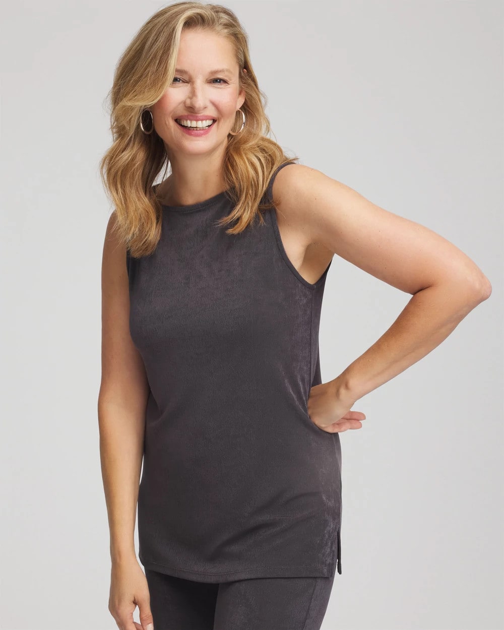 Chico's Collections Travelers™ Classic Side-Slit Tank