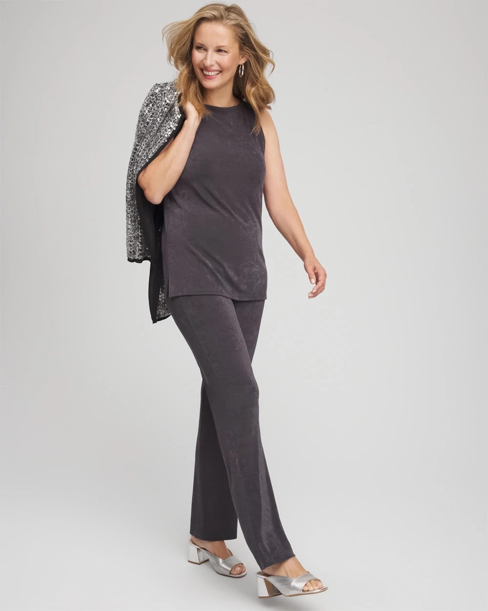 Chico's Collections Travelers™ Classic Side-Slit Tank