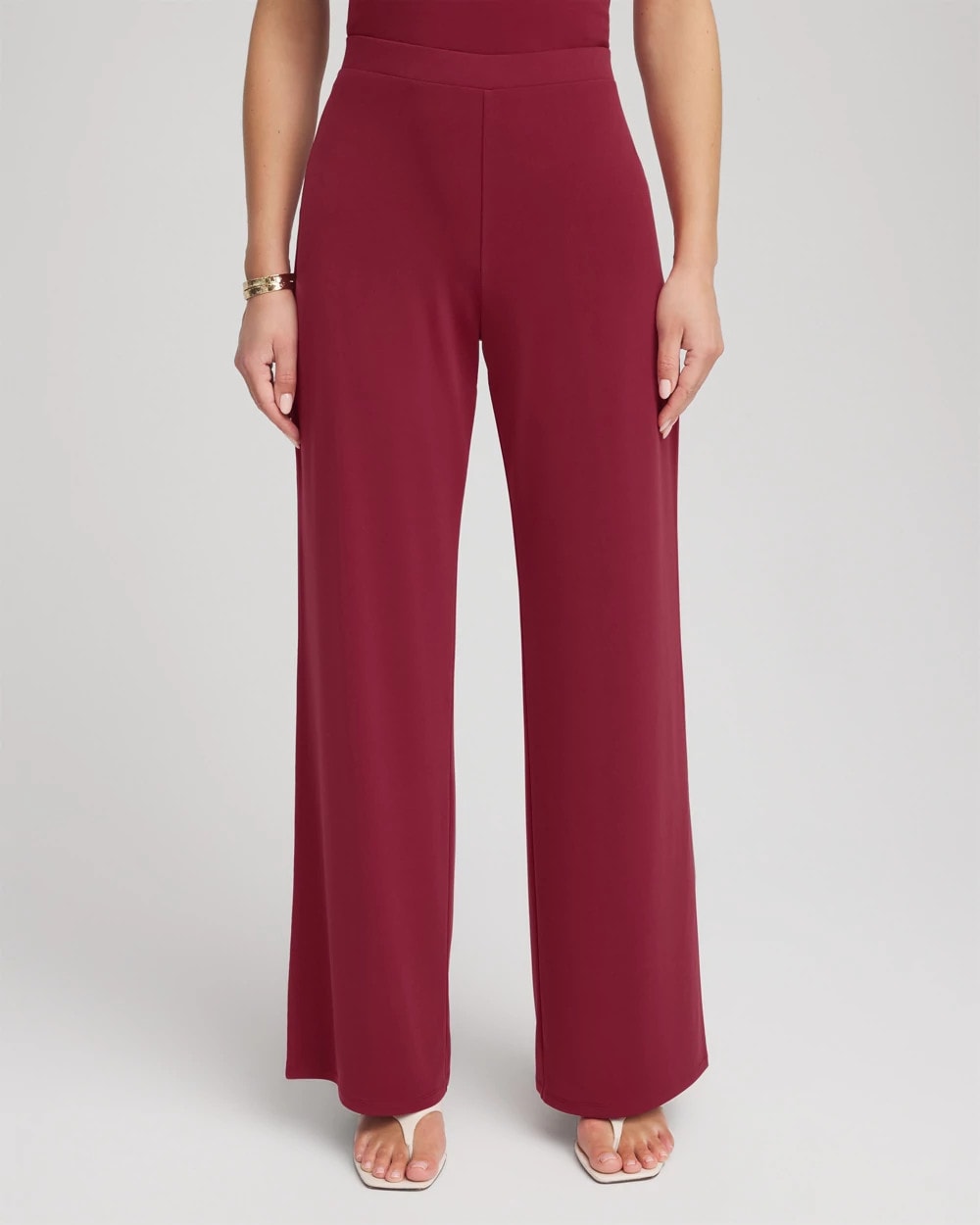 Chico's Collections Travelers™ Knit Wide-Leg Pants