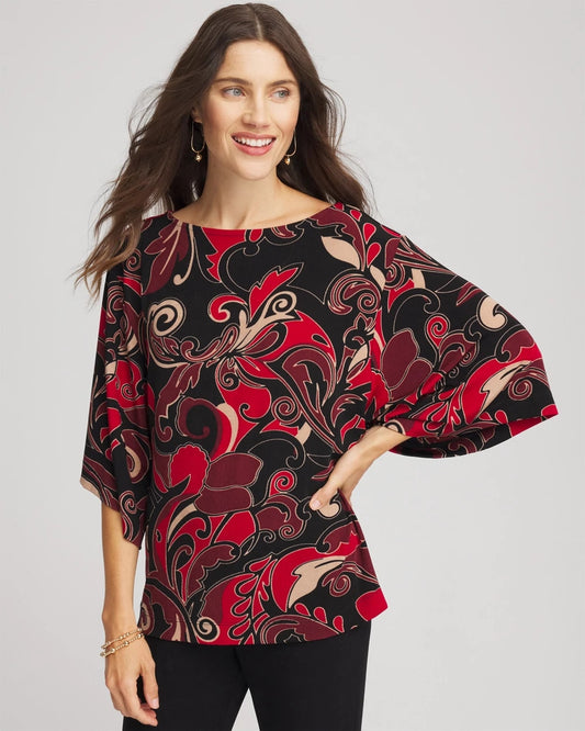 Chico's Collections Travelers™ Kimono Sleeve Party Top