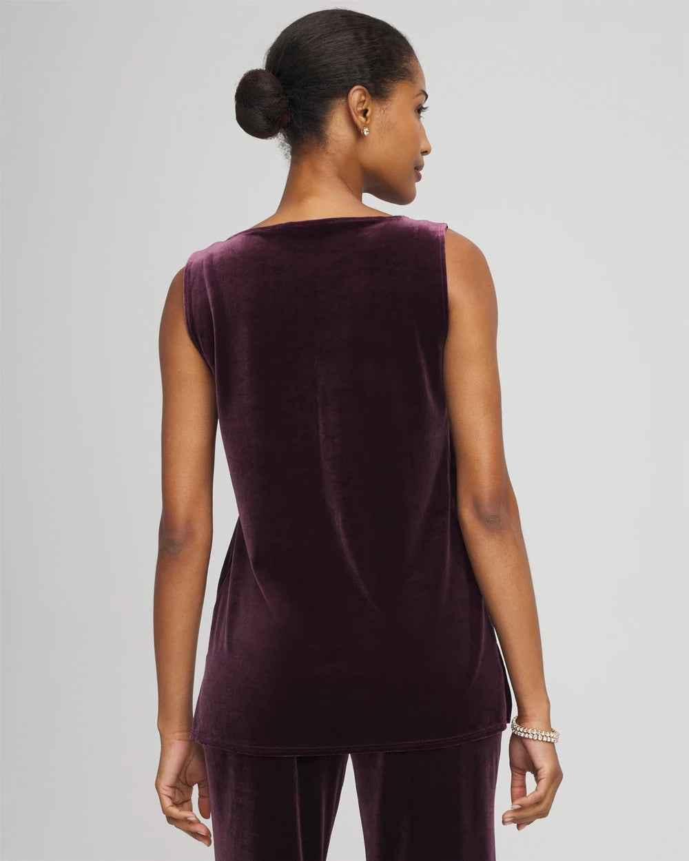 Chico's Collections Travelers™ Velvet Side-Slit Tank