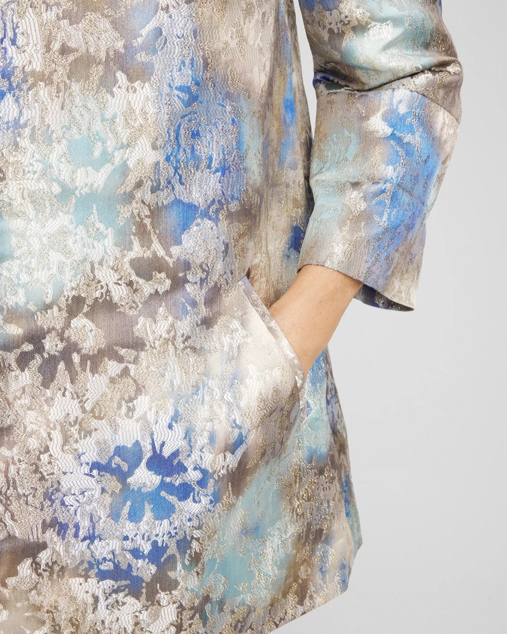 Chico's Collections Travelers™ Collection Watercolor Jacquard Jacket