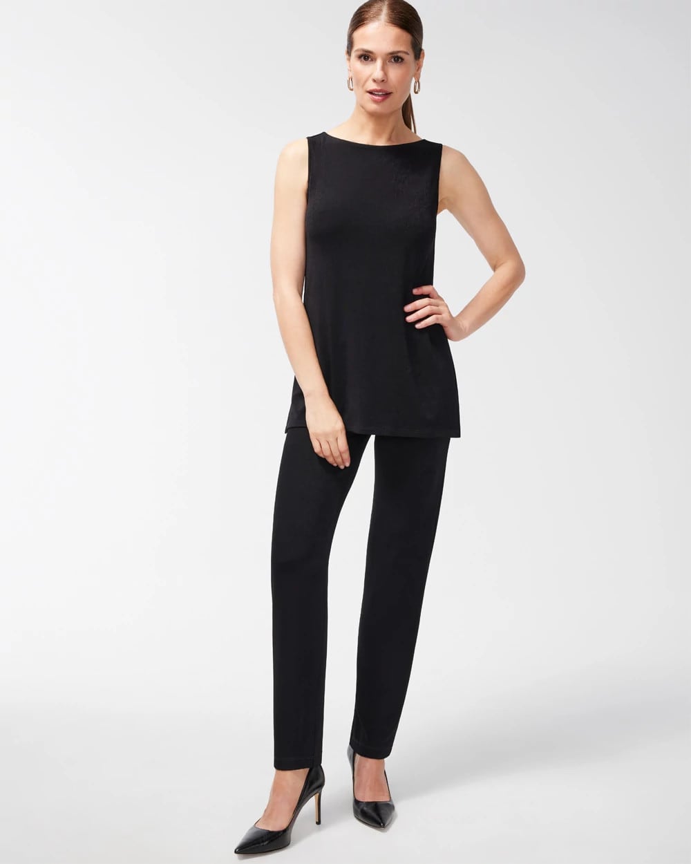 Chico's Collections Travelers™ Classic Side-Slit Tank