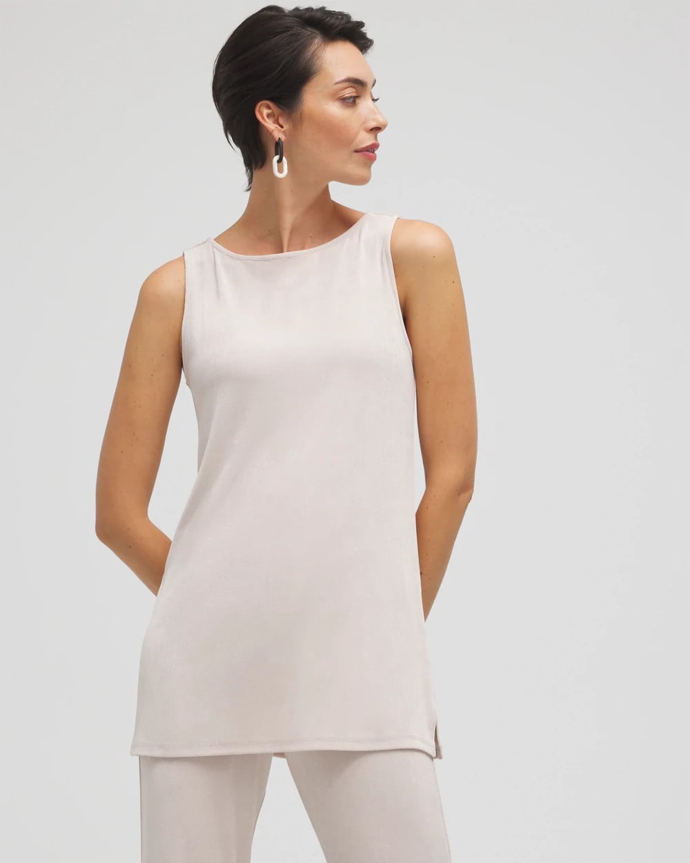 Chico's Collections Travelers™ Classic Side-Slit Tank