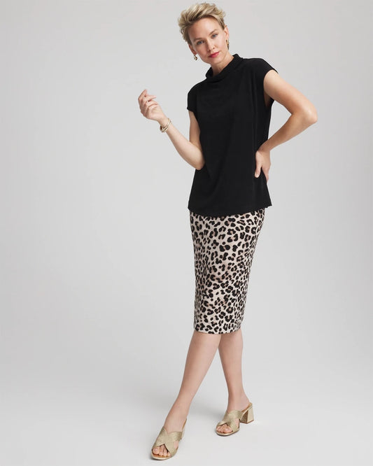 Chico's Collections Travelers™ No Tummy Animal-Print Pencil Skirt
