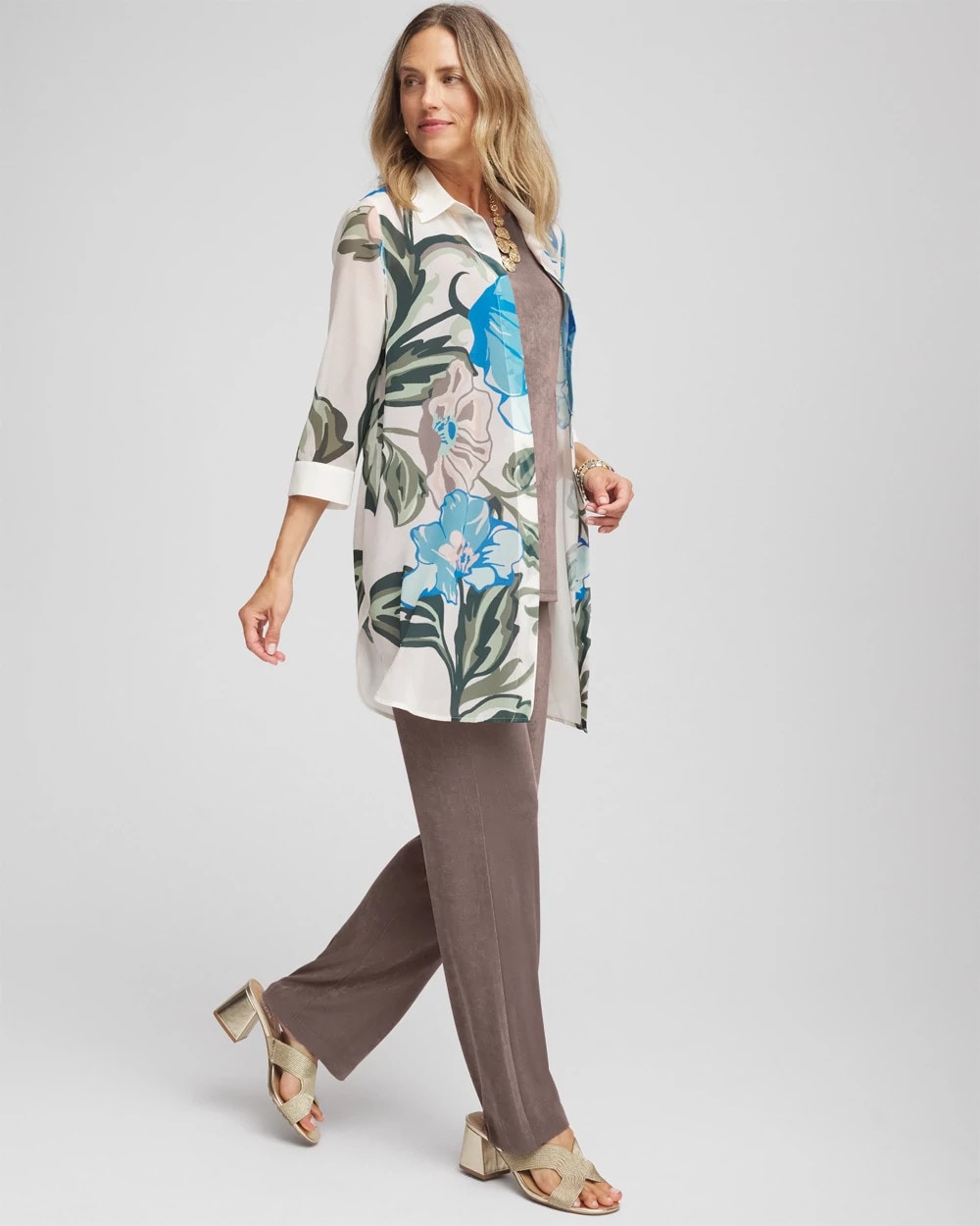 Chico's Collections Travelers™ Artisanal Chiffon Tunic