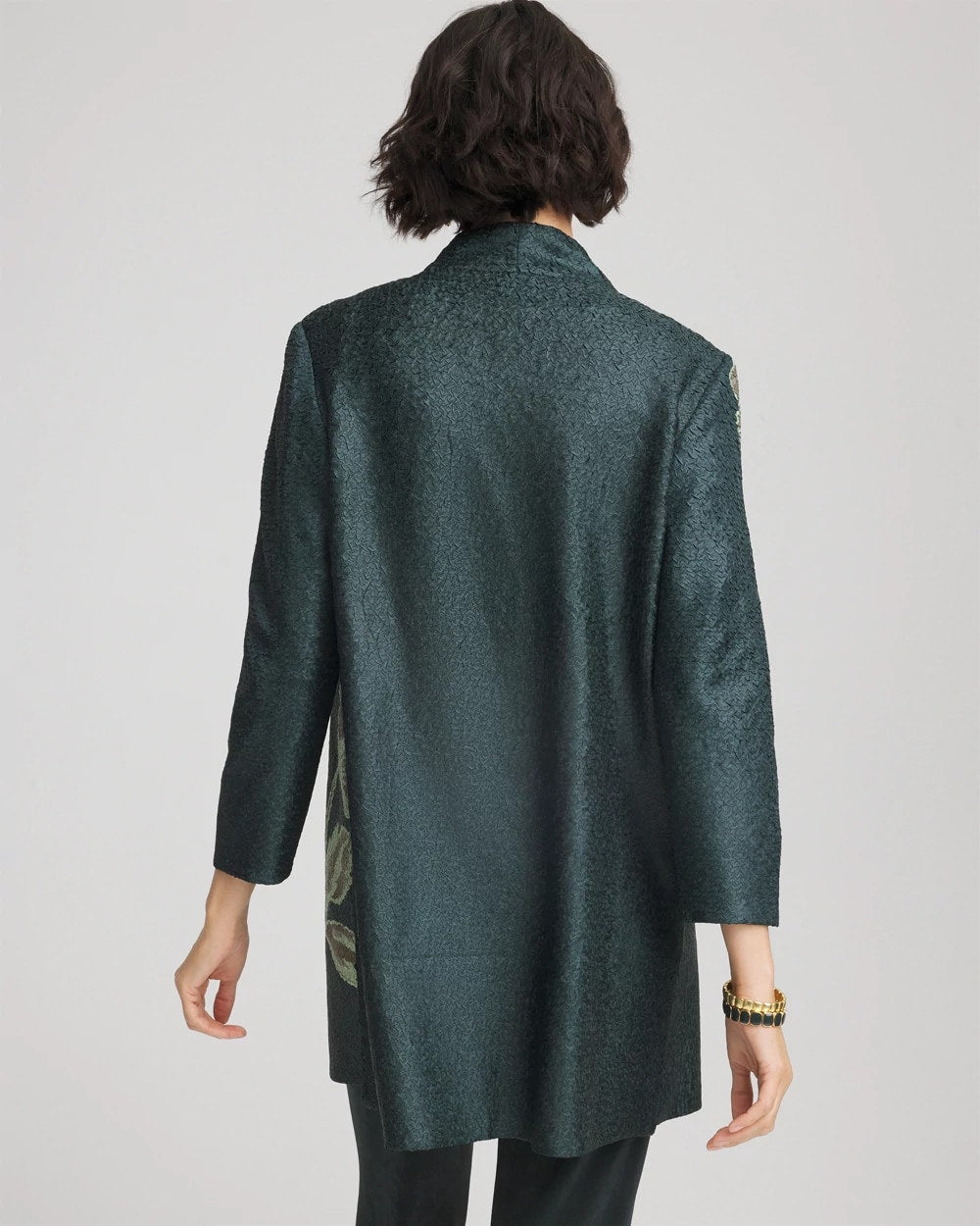 Chico's Collections Travelers™ Collection Artisanal Crushed Reversible Jacket