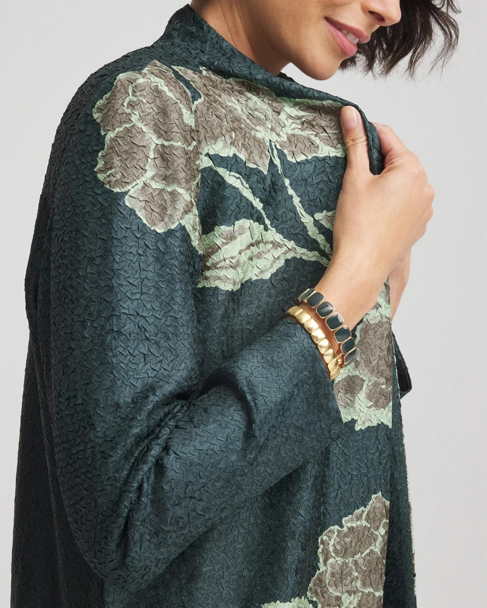 Chico's Collections Travelers™ Collection Artisanal Crushed Reversible Jacket