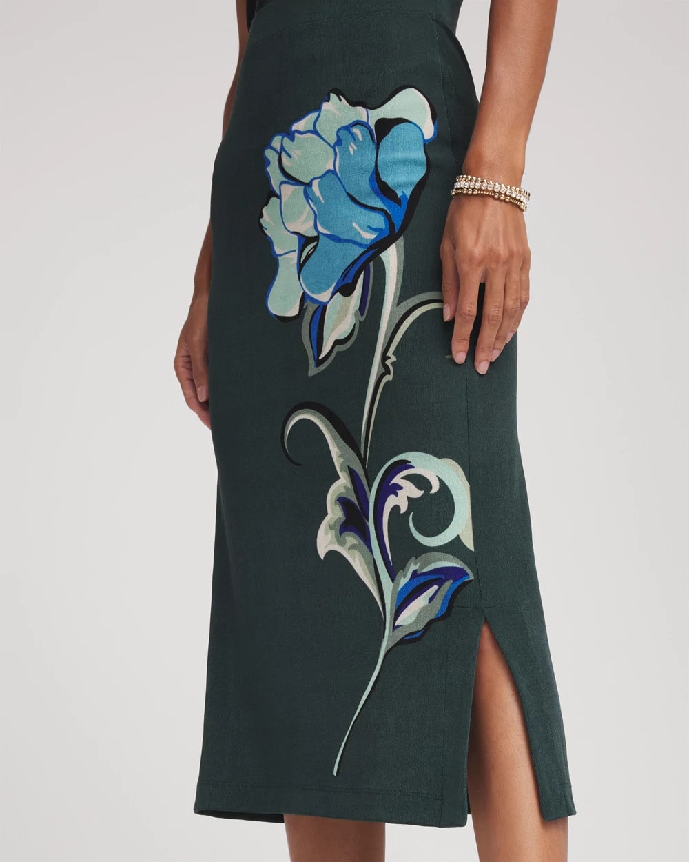 Chico's Collections Travelers™ Artisanal Midi Skirt