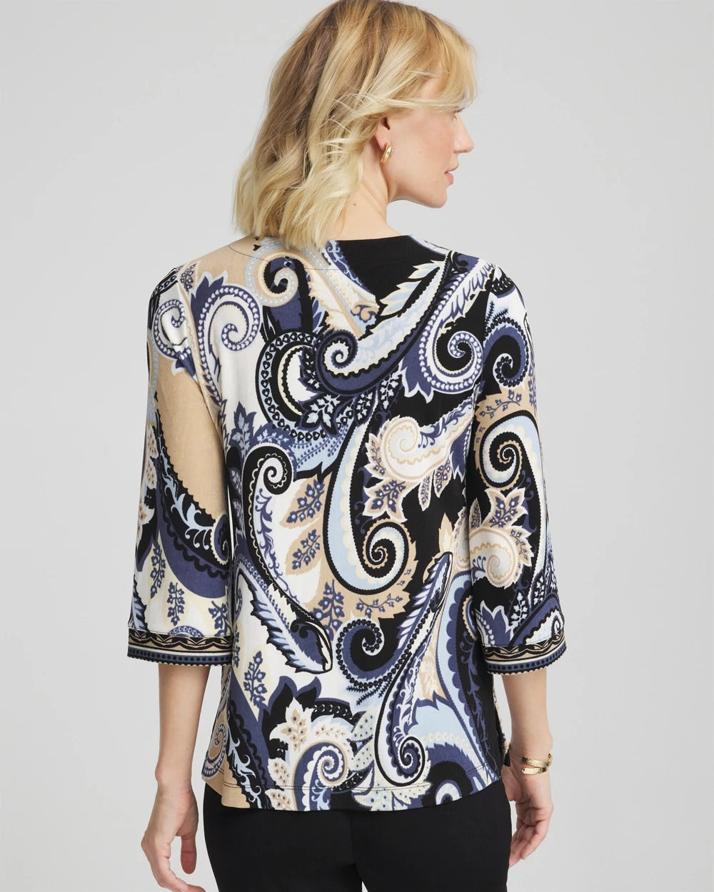Chico's Collections Travelers™ Paisley V-Neck Tunic