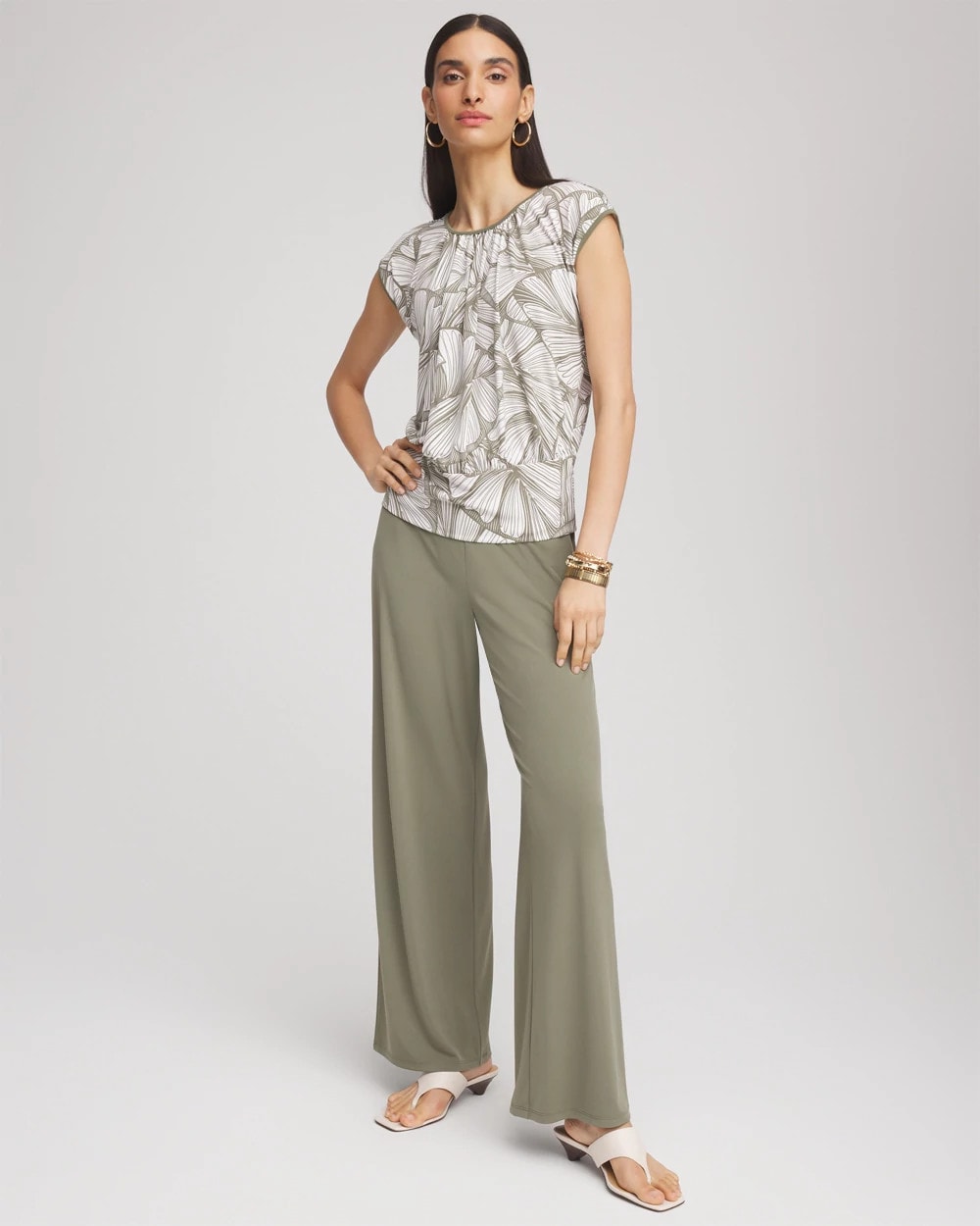Chico's Collections Travelers™ Knit Wide-Leg Pants