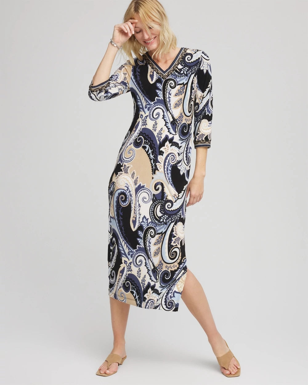 Chico's Collections Travelers™ Paisley Maxi Dress