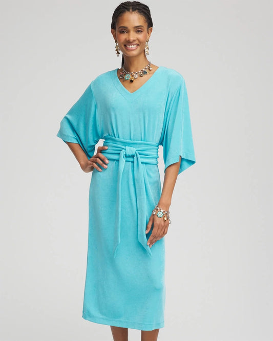 Chico's Collections Travelers™ Kimono Sleeved V-Neck Dress