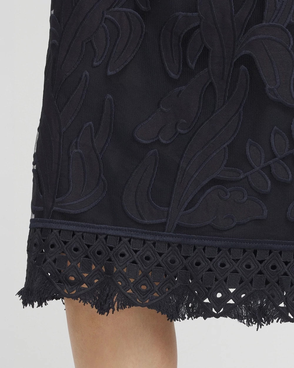 Chico's Collections Travelers™ Mesh Appliqué Midi Dress