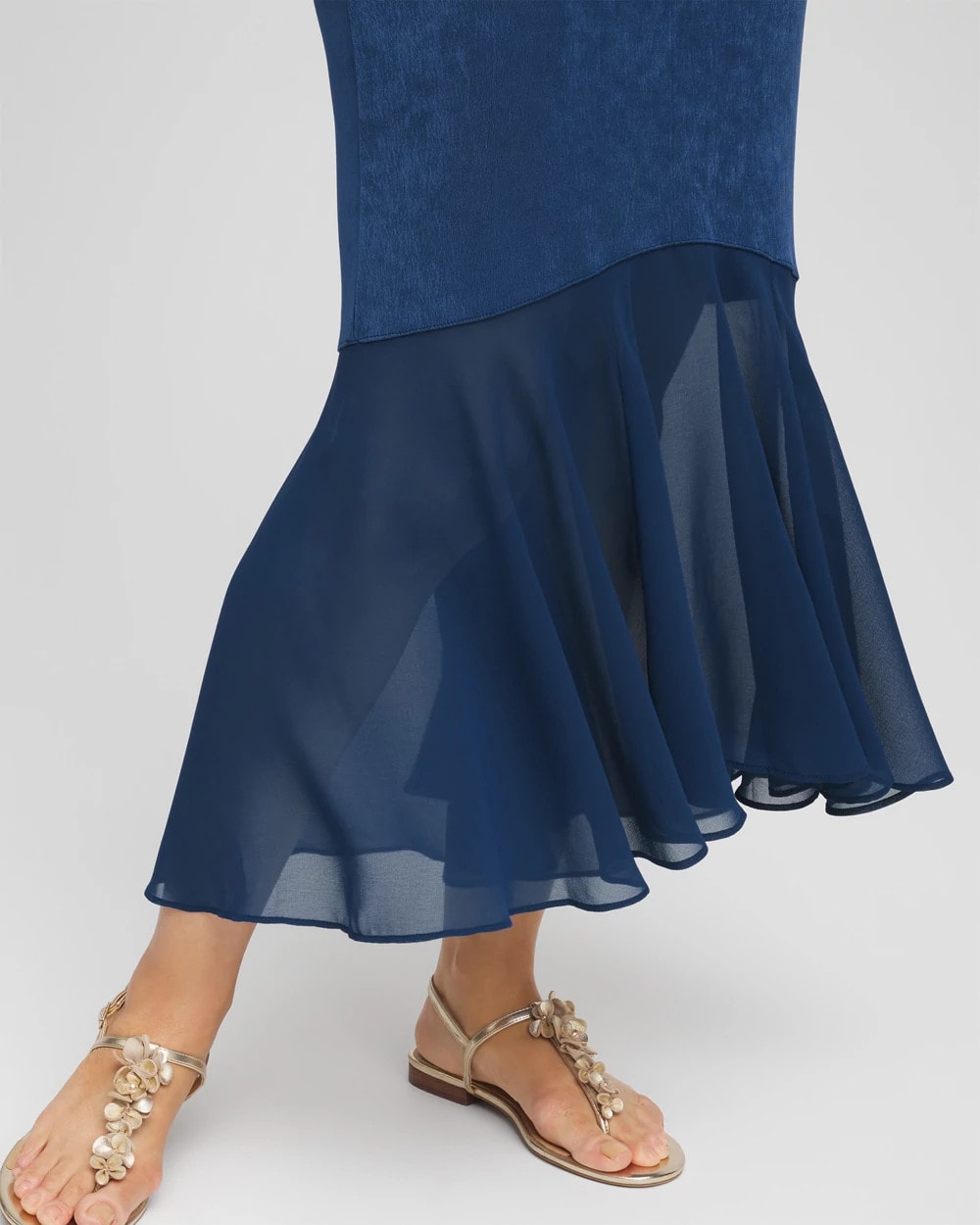Chico's Collections Travelers™ Petite Chiffon Hem Dress