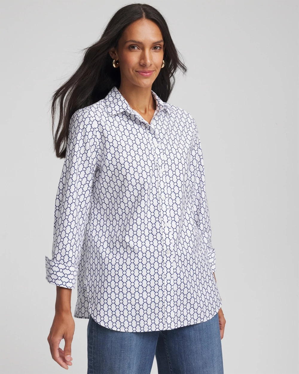 Chico's Collections No Iron™  Chain Connection Shirt