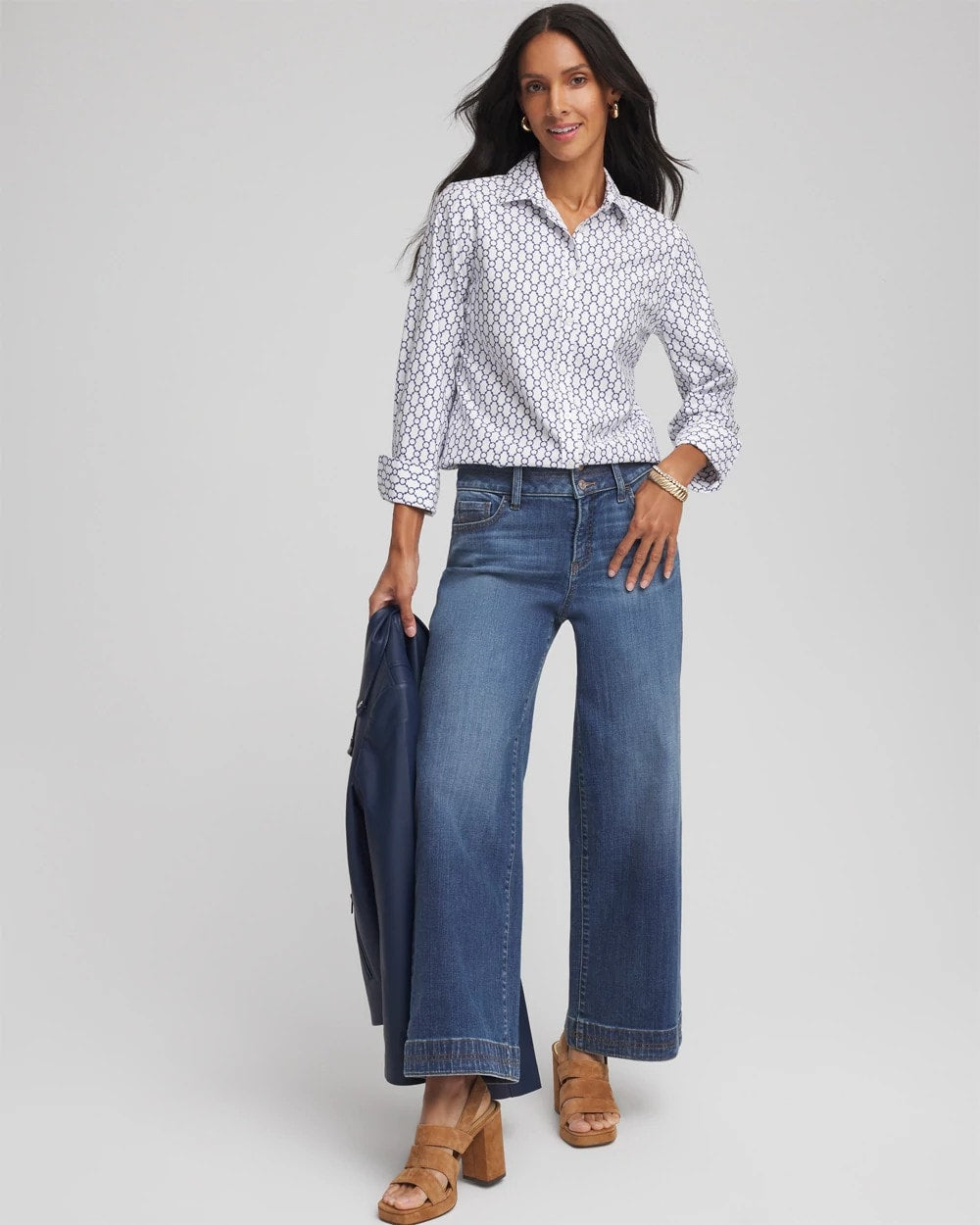 Chico's Collections No Iron™  Chain Connection Shirt