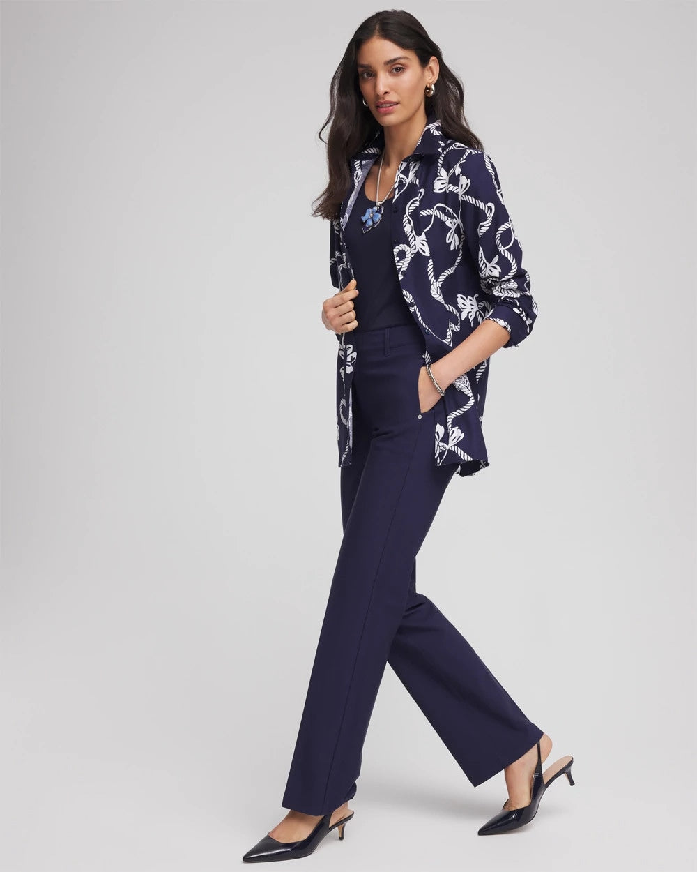 Chico's Collections No Iron™ Rope Print Tunic