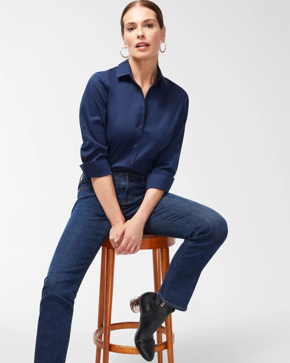 Chico's Collections No Iron™ Stretch Shirt